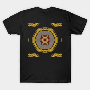 Ornate Kaleidoscope based on Crimson Defiance (Seamless) 3 T-Shirt